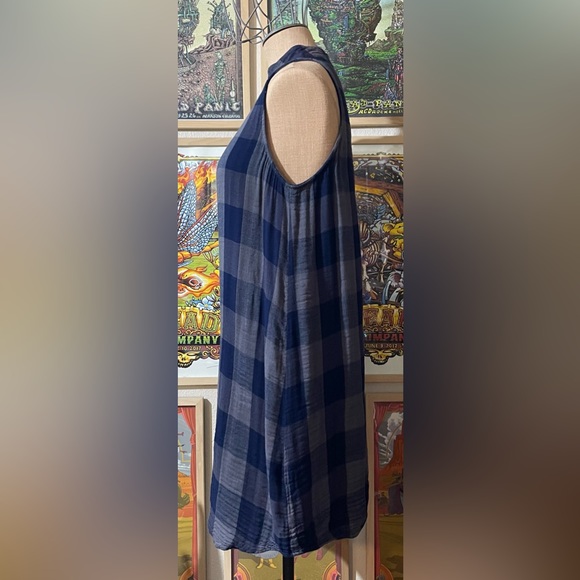 cloth & stone plaid mock neck sheath size large - Picture 3 of 7